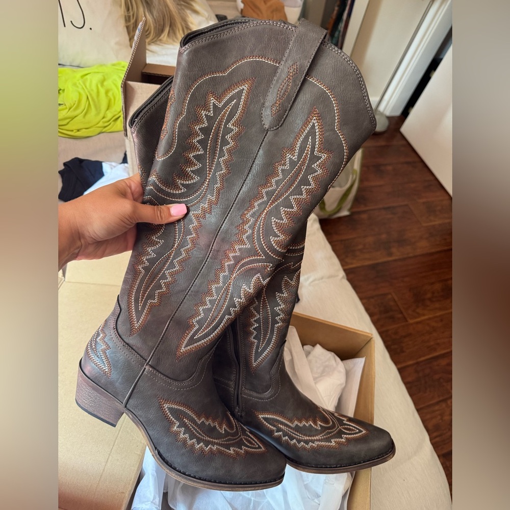 Brown Western Cowboy Boots